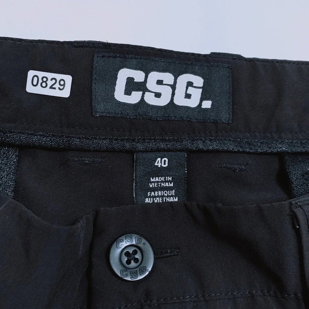 CSG Performance Shorts Men's Size 40 Black Stretch Lightweight‎ 10